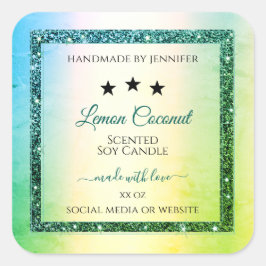 Etiquetas de Produto Sparkle com Gradiente Verde T