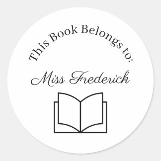 Etiquetas de Propriedade de Livros, Adesivos para