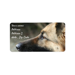 Etiquetas de remessa de German shepherd