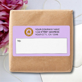 Etiquetas de remessa de logotipo comercial persona