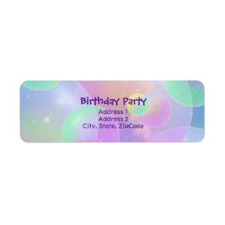 Etiquetas de Remitente - Bubbles Design