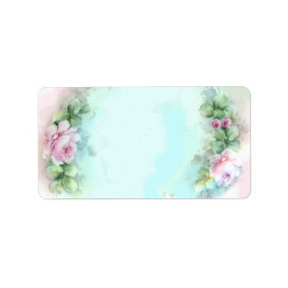 Etiquetas de Rosas Rosa Pastel