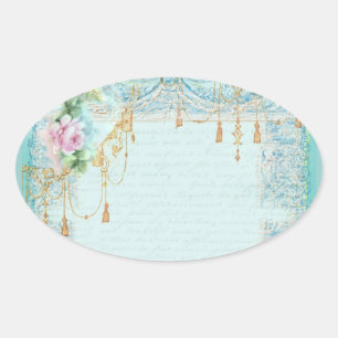 Etiquetas de rosca e adesivo de renda