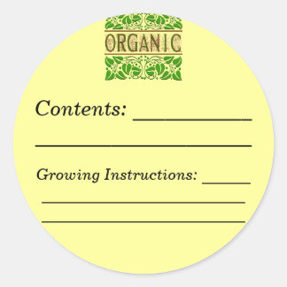 Etiquetas de Rótulo de Pacote de Semente Personali