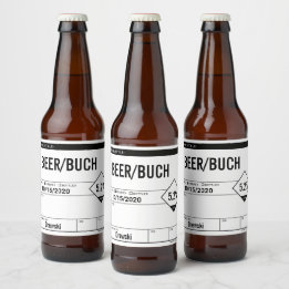 Etiquetas de Rótulo Genéricas para Cerveja Editáve