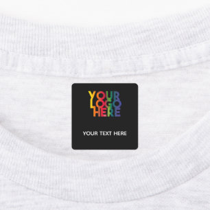 Etiquetas de roupas para o logotipo preto simples