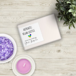 Etiquetas de sabão coloridas do arco-íris