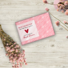 Etiquetas de sabão feitas à mão com coração vermel