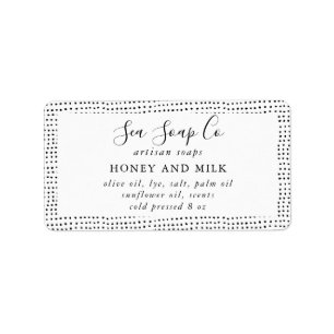 Etiquetas de sabão personalizáveis