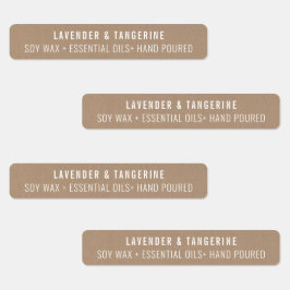 Etiquetas de selo à prova de tampa de papel Kraft