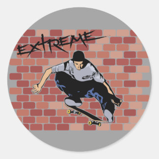Etiquetas de skate extremo