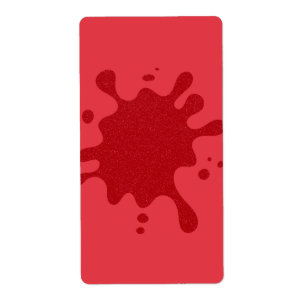Etiquetas de Splatter Vermelho de Tomato Personali