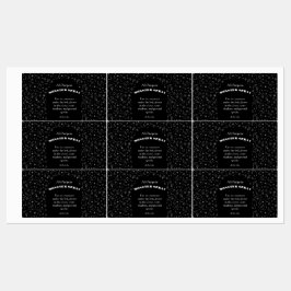 Etiquetas de Spray de Monstro Preto Personalizado