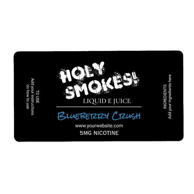 Etiquetas De Sumo Nicotina E (Frente)