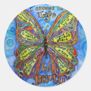 Etiquetas de suporte da borboleta do Rainbow Diabe