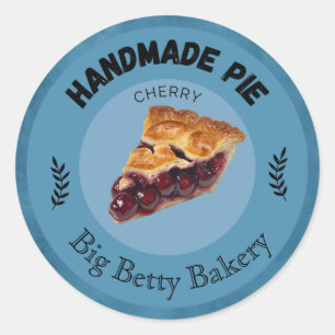 Etiquetas de tarte de cereja personalizadas Pac