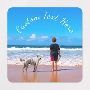 Etiquetas de Texto de Foto Personalizadas - Design