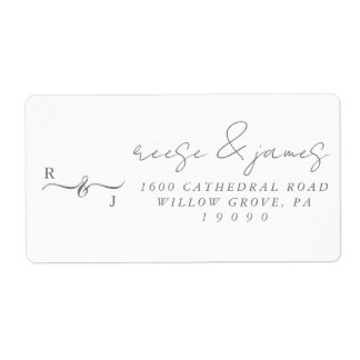 Etiquetas de título de endereço de retorno.