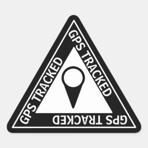 Etiquetas de triângulo GPS