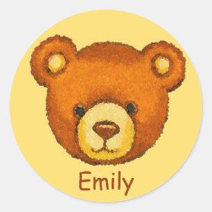 Etiquetas de Urso de Teddy ~ Nome Personalizado ~ 