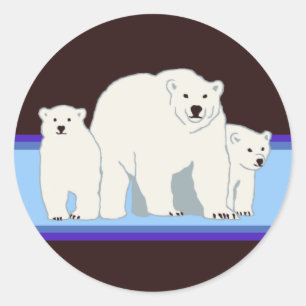 Etiquetas de Urso Polar Azul
