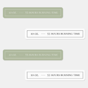Etiquetas de vedação à prova de adulteração e vela