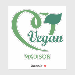 Etiquetas de Vegan de Nome Personalizado