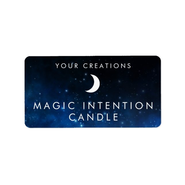 Etiquetas de Velas de Intenção Personalizadas (Frente)