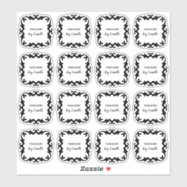 Etiquetas de velas de soja transparente decorativa