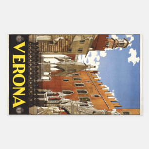Etiquetas de Verona Italia do vintage