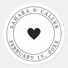 Etiquetas de Vestir Favoritos de Casamento Simples