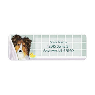 Etiquetas de Vestir Sheltie Bath