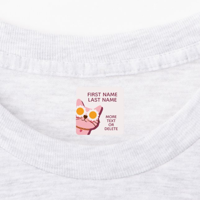 Etiquetas de vestuário para garotas personalizadas (Afixado)