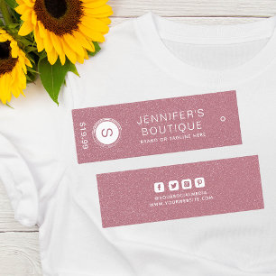 Etiquetas de Vestuário Pequenas Empresas Cor-de-ro