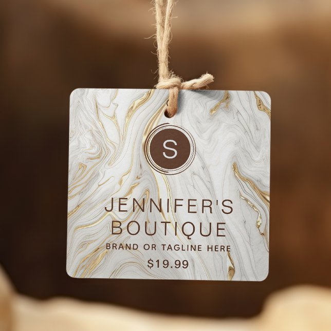 Etiquetas de Vestuário Pequenas Empresas Elegante  (Criador carregado)