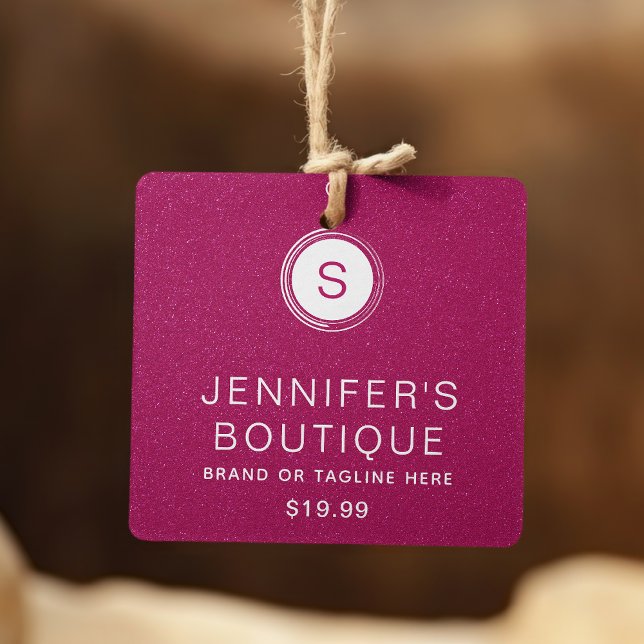 Etiquetas de Vestuário Pequenas Empresas Luminosas (Criador carregado)