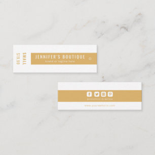 Etiquetas de Vestuário Pequenas Empresas Marrom Et