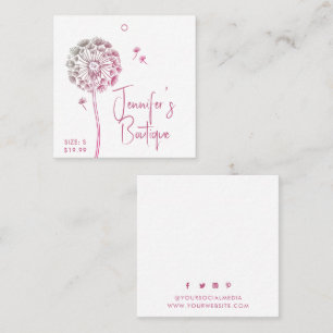 Etiquetas de Vestuário Pequenas Empresas Púrpura P