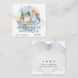 Etiquetas de Vestuário Pequenas Empresas Ursos Beb