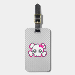Etiquetas de Viagem de Bagagem de Fita Rosa Kawaii