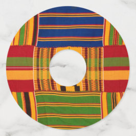 Etiquetas de vidro de Impressão africano