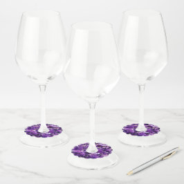 Etiquetas De Vidro De Vidro De Cristal Ametist Rox