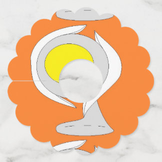 Etiquetas de vidro de vinho Pérolas e Obalísque