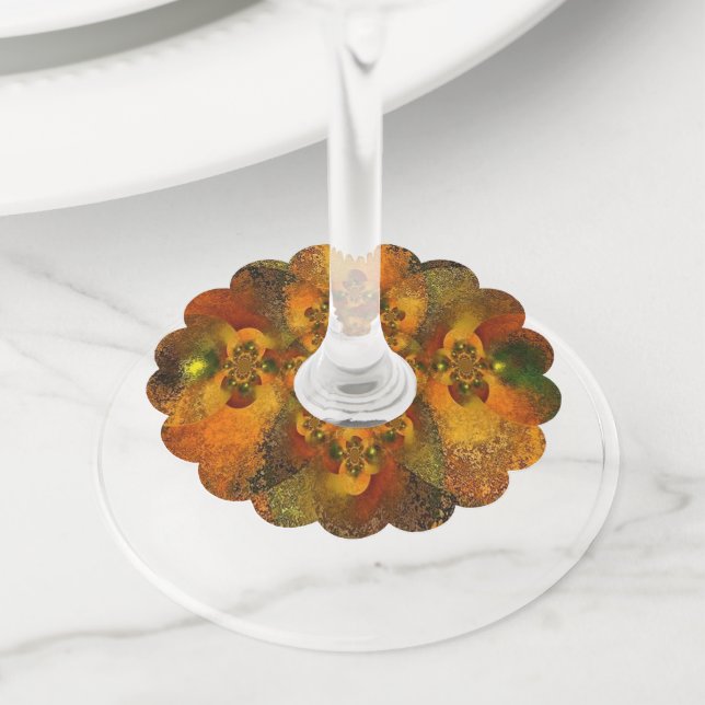 Etiquetas De Vidro "Luminárias" (Casamento outono) (Close Up)