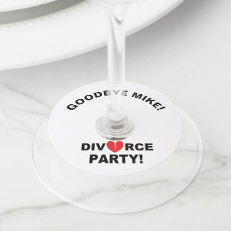 Etiquetas de Vidro Personalizadas do "Divorce Part