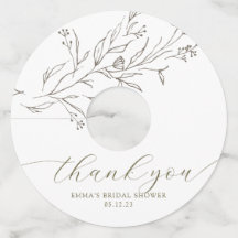 Etiquetas de Vidro Simples e Elegante do Eucalyptu