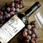 Etiquetas de vinho casamento outono | Abóbora De A<br><div class="desc">Levantem um brinde de estilo com estas elegantes etiquetas de garrafas de vinho de casamento outono, com abóboras românticas de aquarela, flores de outono macio e verde-limpas. Perfeito para casamentos rústicos, com vassouras, vinhedos ou celeiros, essas etiquetas personalizáveis adicionam um toque sazonal encantador às suas mesas de recepção, chás de...</div>