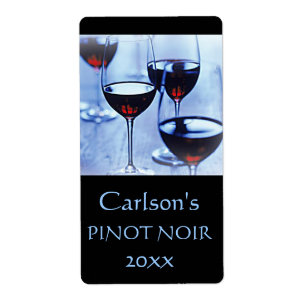 Etiquetas de vinho caseiro (Vertical)