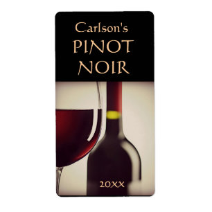 Etiquetas de vinho caseiro (Vertical)