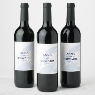 Etiquetas de Vinho de Casamento de Lagosta Náutica
